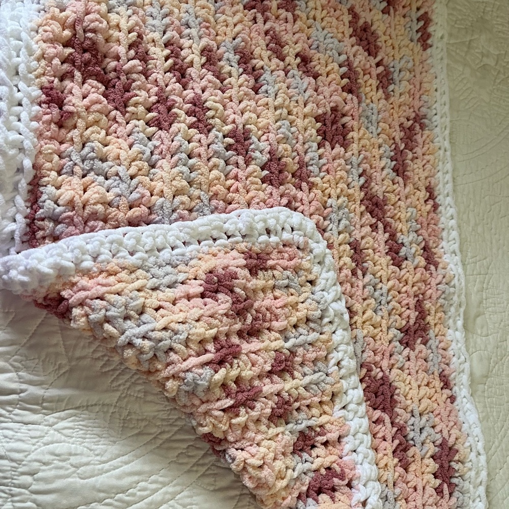 Handmade Multicolor Crochet Baby Blanket